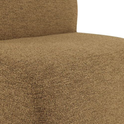 WOOOD 1-zits bank Mojo Base - Bouclé - Geel/Bruin Melange - 74x84x97