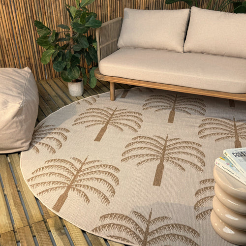 Rond buitenkleed Oase jute - Interieur05 - 200 x 200 cm