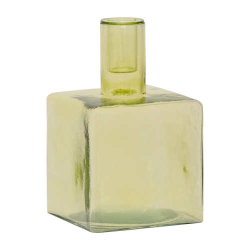 Urban Nature Culture kandelaar Cubico Pale Green - 10x10x16cm
