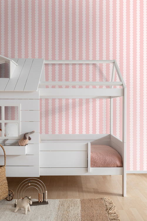 ESTAhome behang grafische print pastel roze - 0.53 x 10.05 m - 131745