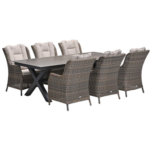 Garden Impressions tuinset Marbella - Sintra - Rome bronze - 240x100 cm - 7-delig