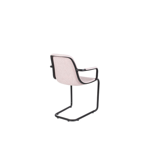 Zuiver Thirsty Eetkamerstoelen armleuning Roze - Set van 2
