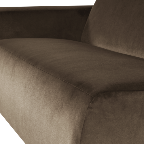 WOOOD 1,5-zits bank arm links Mojo Base - Velvet - Taupe - 74x145x97