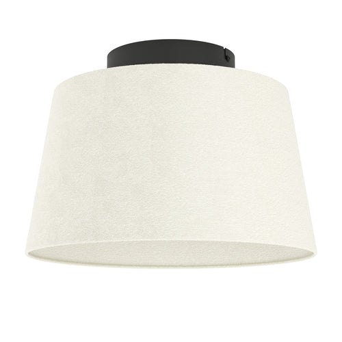EGLO plafondlamp Febres - e27 - textiel - zwart/wit