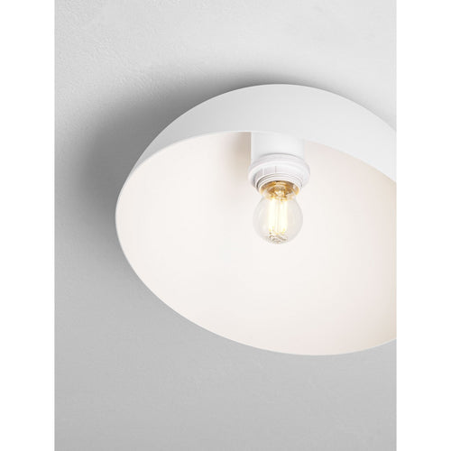 Nova Luce ONIA  Onia 30cm komvormige plafondlamp, halfverzonken, zandwit, E27, 1x12W
