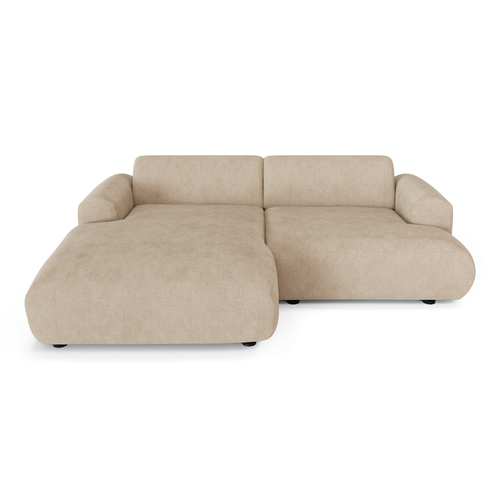 Sia Home - Hoekbanken links MYRA - Corduroy - Beige - 266cm - vtwonen shop