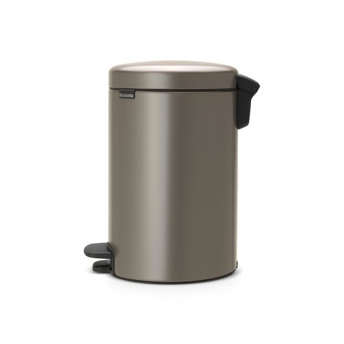 Brabantia NewIcon Pedaalemmer, 12 liter, kunststof binnenemmer - Platinum
