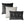 KUSSENSET - 3-delig - Caith & Valerie - 50x50 cm, 40x60 cm - sierkussens inclusief binnenkussens - antraciet, grijs