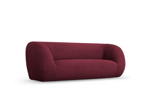 Cosmopolitan Design Bank Essen 2-zits, boucle, bordeaux - 95x210x86cm