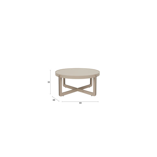 Zuiver Centre Salontafel Rond 68 cm Beige - vtwonen shop