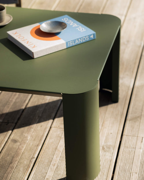 noo.ma Fli Outdoor salontafel - Forest Green, 65 x 65 x 38 cm, staal