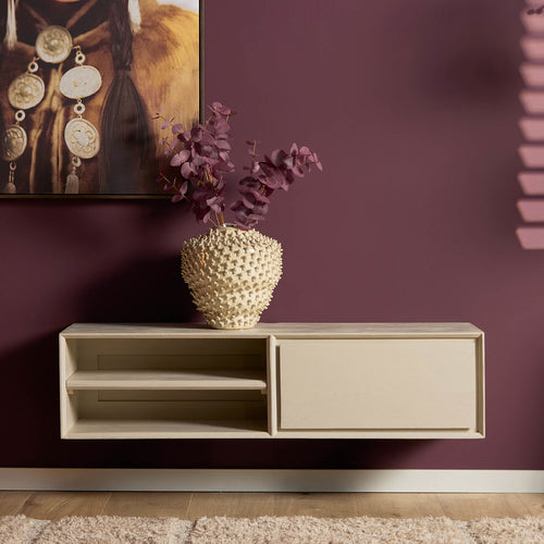 Starfurn Tv-meubel Ambiance - Zwevend - Zandkleur Hout - 120x35x30cm