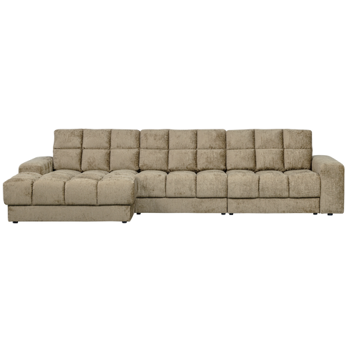 WOOOD chaise longue links Second Date - Structure Velvet - Wheatfield - vtwonen shop