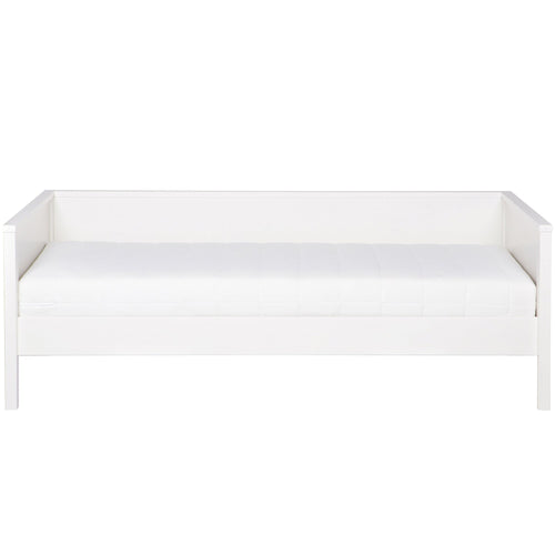 WOOOD bedbank incl bedlade/lattenrol Nikki - Grenen - Wit - 73x208x100 - vtwonen shop