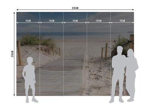 Sanders & Sanders fotobehang strand zand beige - 375 x 270 cm - 601439