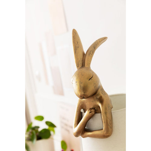 Kare Design tafellamp Animal - konijn - 68cm - goud en beige - vtwonen shop