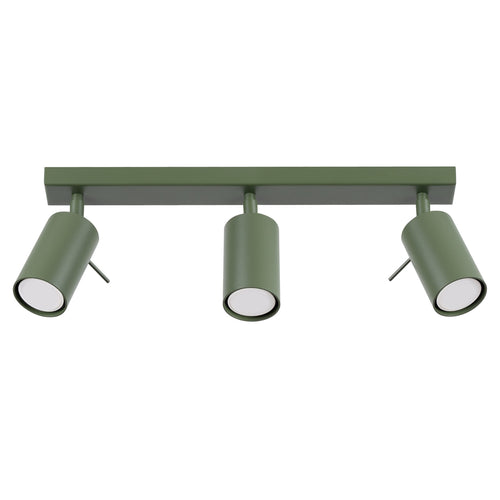 Sollux Lighting Plafondlamp RING 3L olijfgroen - 45x6x17cm