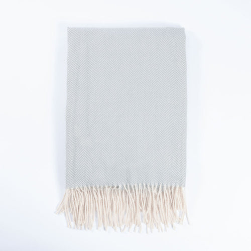 Home Deluxe plaid Mila - Polyester - Grijs -140x200cm