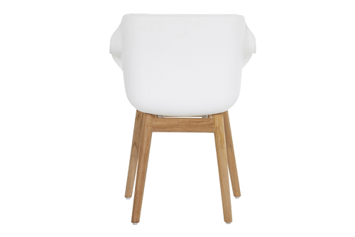 Hartman Tuinstoel Sophie - Wit/Naturel - Set Van 2