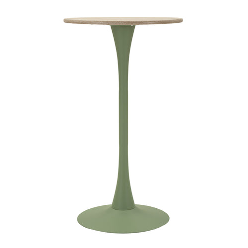Mauro Ferretti bartafel - Ø 60 x 106 cm - groen/crème