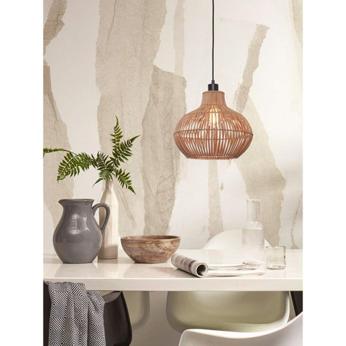 GOOD&MOJO hanglamp Kalahari - bruin - Ø42cm