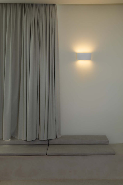 Faro Kappu Gips Wandlamp Wit 2x E14