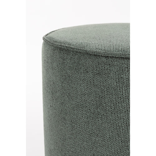 Dutchbone Bellevue Poef Rond Groen