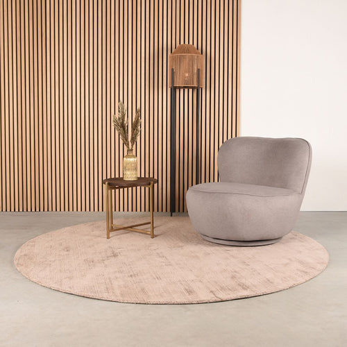 LABEL51 Fauteuil Bunny - Taupe - Draaibaar - 92x75x73cm