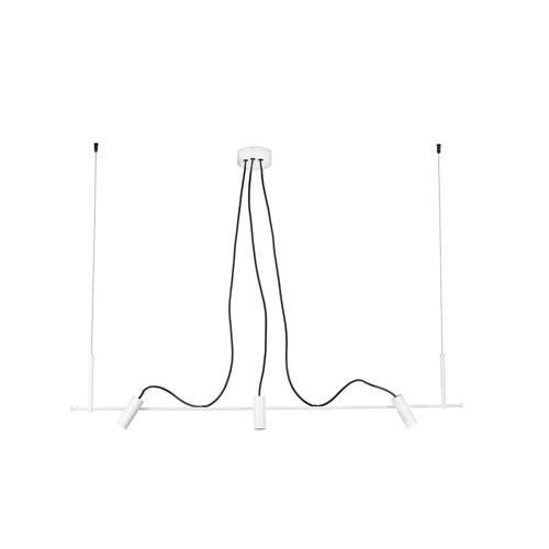Faro Clap Linear 3x6W Buitenplafondlamp met hanglamp, wit, IP65, 3000K