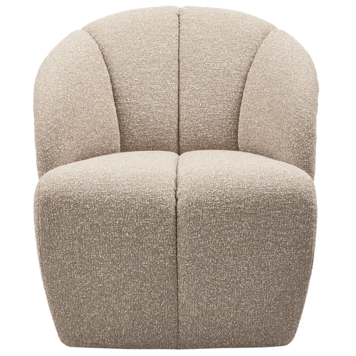 WOOOD draaifauteuil Mojo - Bouclé - Beige Melange - 75x68x77 cm - vtwonen shop