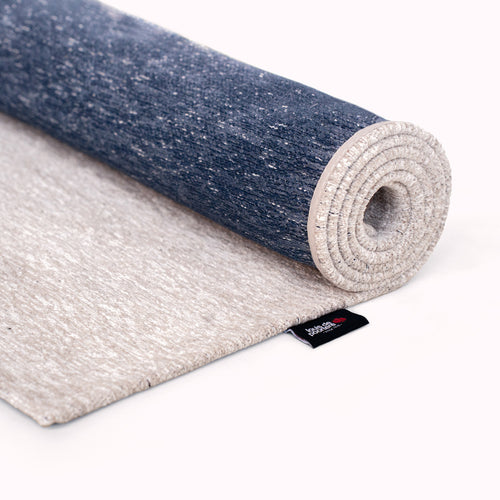 Louis De Poortere binnen & buiten machinewasbaar vloerkleed Craft Ribbon van 70% gerecycled PET - blauw - 170x235cm