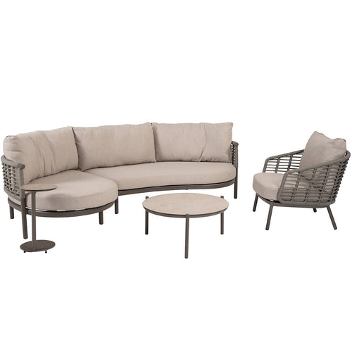Taste by 4 Seasons loungeset Puglia chaise longue 5-delig - terre