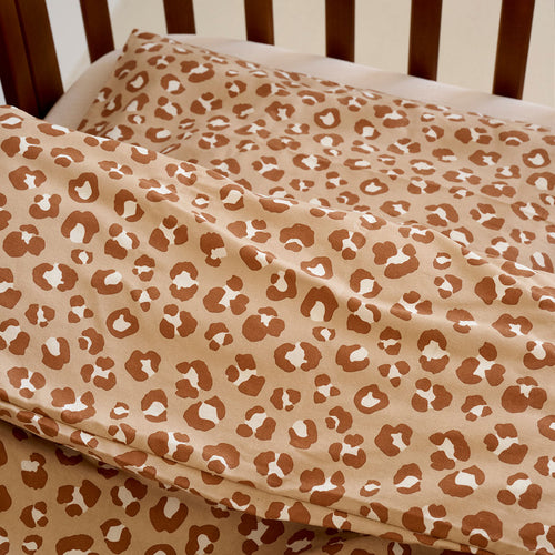 Petite Amélie Dekbedovertrekset – 140x200 cm – Flanel – Leopard - vtwonen shop