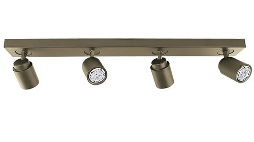 Freelight spot Razza - 4 lichts - 76  x 14   cm - brons goud