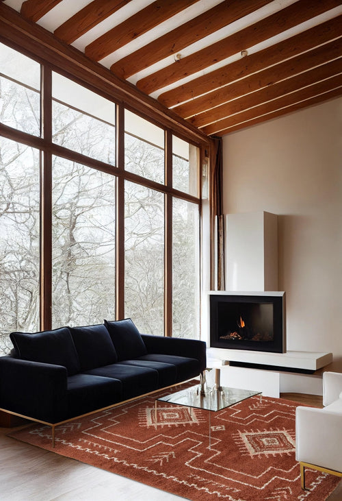 AFK Living vloerkleed  Sierra - shaggy - rood - 200 x 290 cm - vtwonen shop