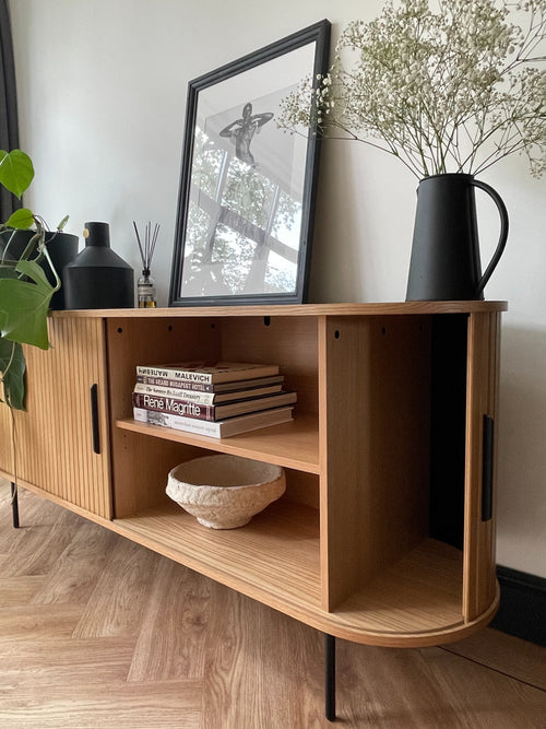 Rebellenclub dressoir Taree - smoked eiken - L