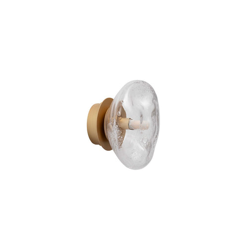 Nova Luce KING 17 cm wandlamp, messing goud, geblazen heldere LED G9 1x5W