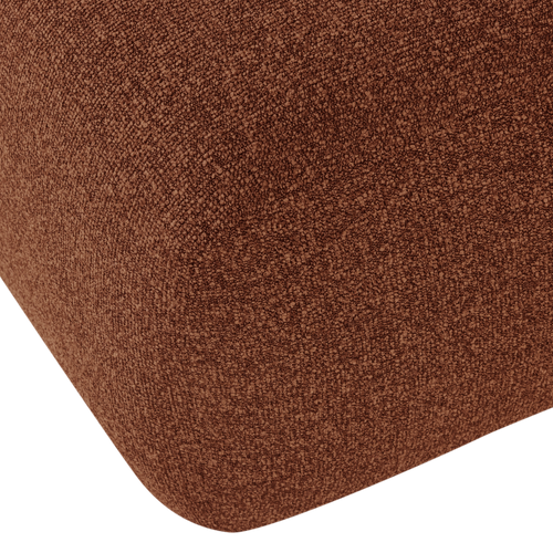 WOOOD poef Mojo Base - Bouclé - Roestbruin Melange - 45x84x64