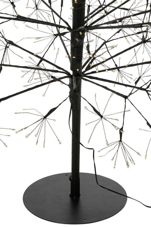 J-Line decoratie Boom Multicolor - ijzer - zwart - extra large - LED lichtjes - vtwonen shop