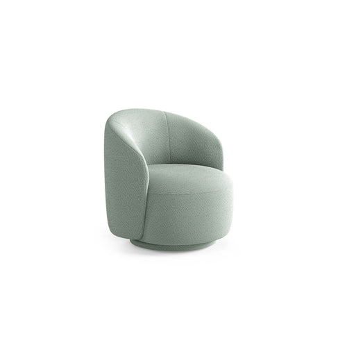 Cosmopolitan Design - Draaistoel Savona boucle munt - 72.5x69x70.5cm