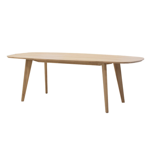 DÉJA Living Eettafel Maeve - Deens Ovaal - Naturel - Eikenhout - 200cm