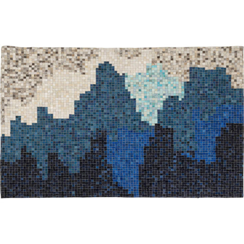Kare Design Vloerkleed Stream blauw 240x170cm