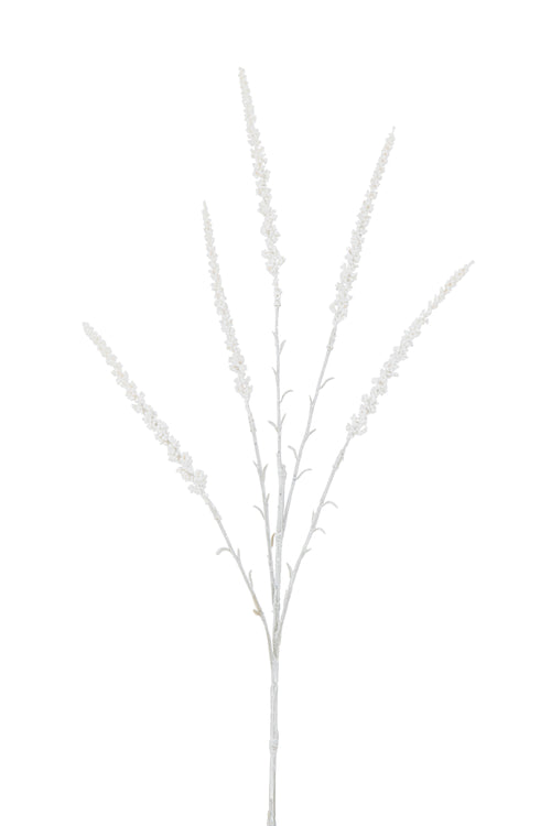 J-Line decoratie tak Astilbe 5 Delig - kunststof - wit - 24 stuks - vtwonen shop