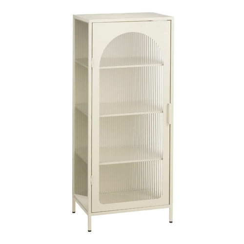 Mica Decorations Cooper Opbergkast met 4 Niveau's - Vitrinekast 50 x 35 x 120 cm - Boekenkast, Buffetkast, Servieskast en Meer - Multifunctioneel