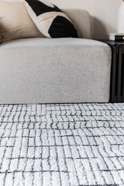 Interieur05 Vloerkleed Rectangle Creme wit/Zwart - 200 x 290 cm - vtwonen shop