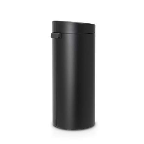 Brabantia Touch Bin New afvalemmer, 30 liter, kunststof binnenemmer - Mineral Moonlight Black