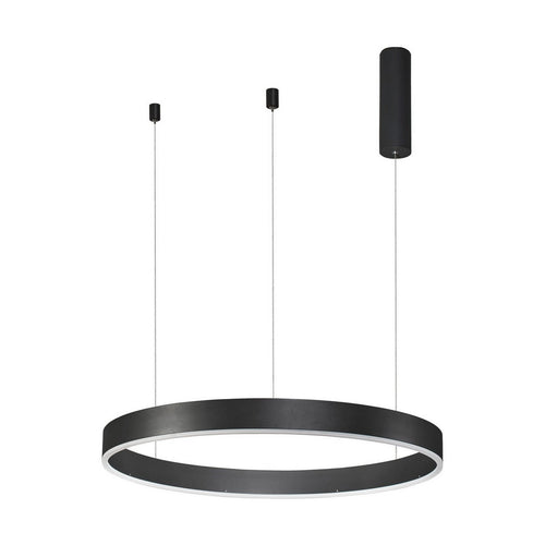 Nova Luce MOTIF Geïntegreerde LED-hanglamp voor plafond, zandkleurig zwart, dimbaar, 40W, 2943lm