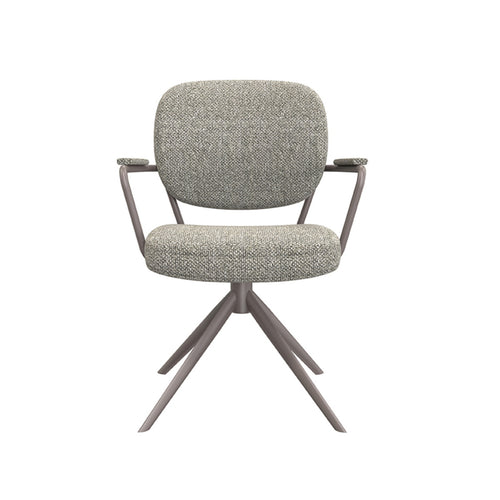 LABEL51 Eetkamerstoel Basel - Grijs/Brons - Draaibaar - vtwonen shop