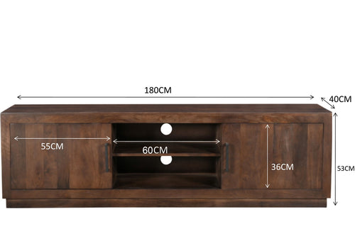 Livingfurn tv-meubel Jaxx - 180cm - mangohout - vtwonen shop