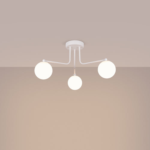 Sollux Lighting Kroonluchter ASTRAL 3 wit - 62x62x29cm